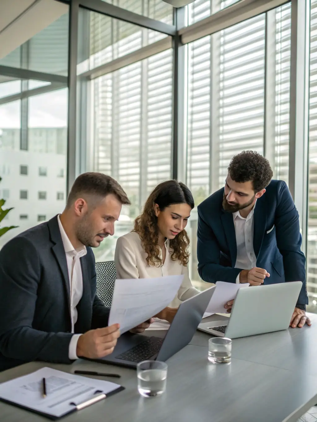 A coach is reviewing a business plan with a startup founder, providing feedback and guidance on financial projections, market analysis, and operational strategies.